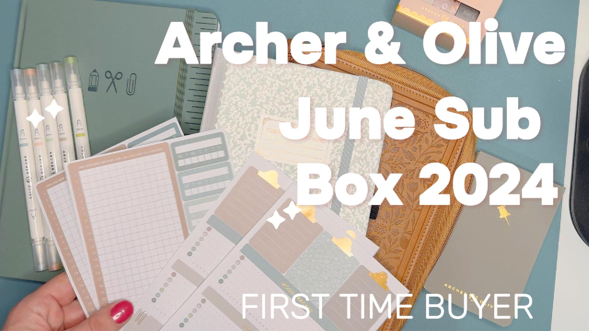 Archer & Olive: June 2024 Unboxing their Stationery for the First Time